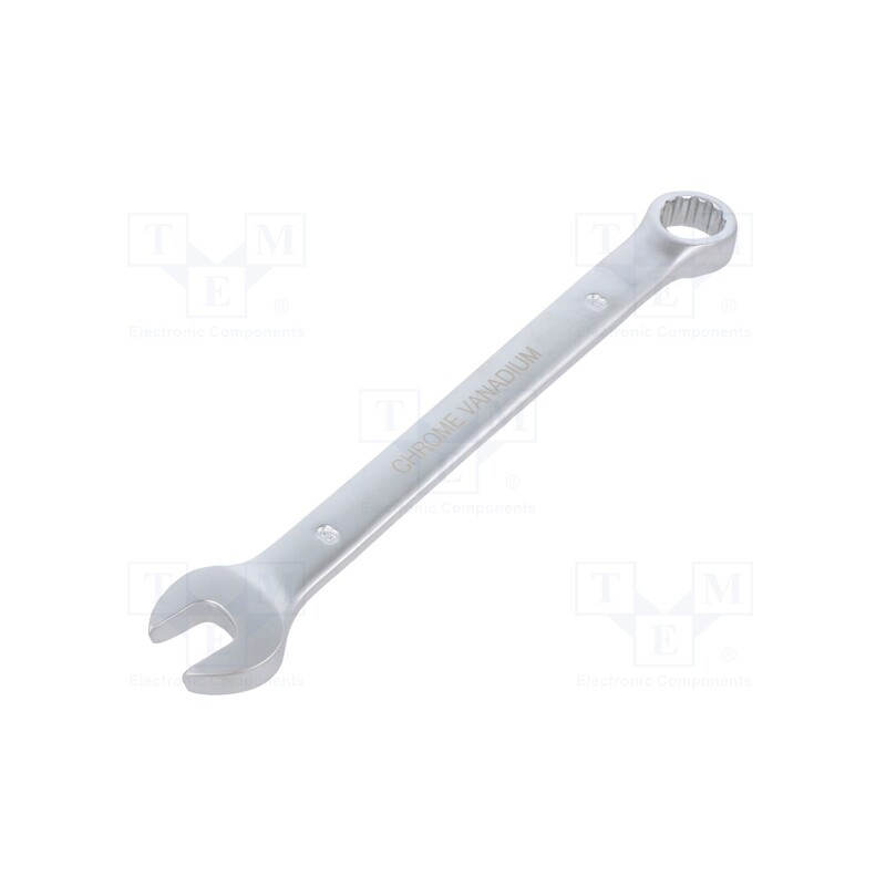 10 pcs : PGT100 - Wrench, combination spanner, 8mm, Chrom-vanadium steel, satin
