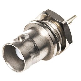 1 pcs - Telegartner, jack Panel Mount BNC Connector, 75Ω, Solder Termination, Straight Body