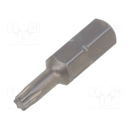 10 pcs : 4926 - Screwdriver bit, Torx®, TX15, Overall len: 25mm, STANDARD
