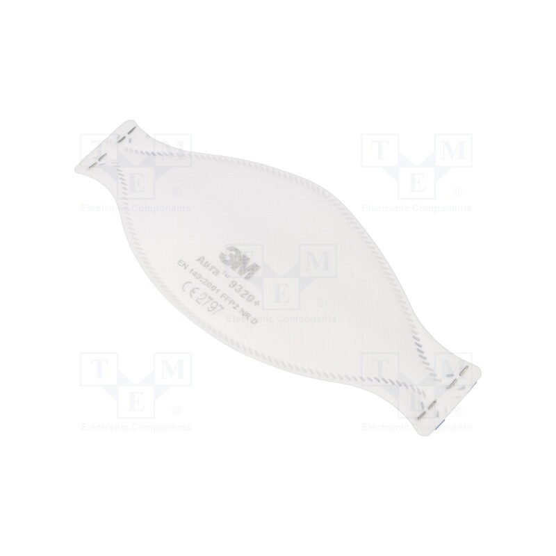 10 pcs : 9320+ - Dust respirator, FFP2 NR D, without valve,disposable