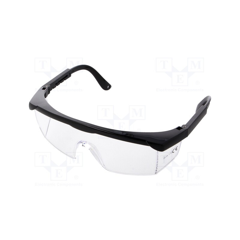 10 pcs : L1500600 - Safety spectacles, Lens: transparent, Features: regulated