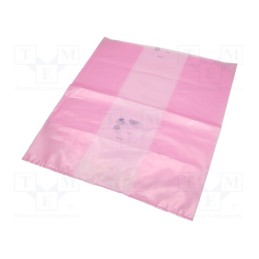 10 pcs : 20-019-6029 - Protection bag, ESD, 579x745x196mm, polyetylene, pink, &lt,100GΩ