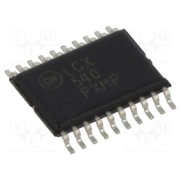 10 pcs : 74LCX540MTC - IC: digital, buffer,inverting,line driver, Ch: 8, SMD, TSSOP20, LCX