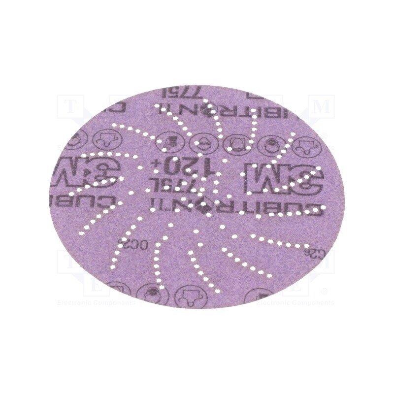 20 pcs : 775L P120 125MM CUBITRON II - Wheel, 125mm, Granularity: 120, with holes, CUBITRON II