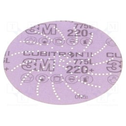 20 pcs : 775L P220 125MM CUBITRON II - Wheel, 125mm, Granularity: 220, with holes, CUBITRON II