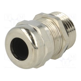 10 pcs : 2511 - Cable gland, PG11, IP68, brass, Body plating: nickel