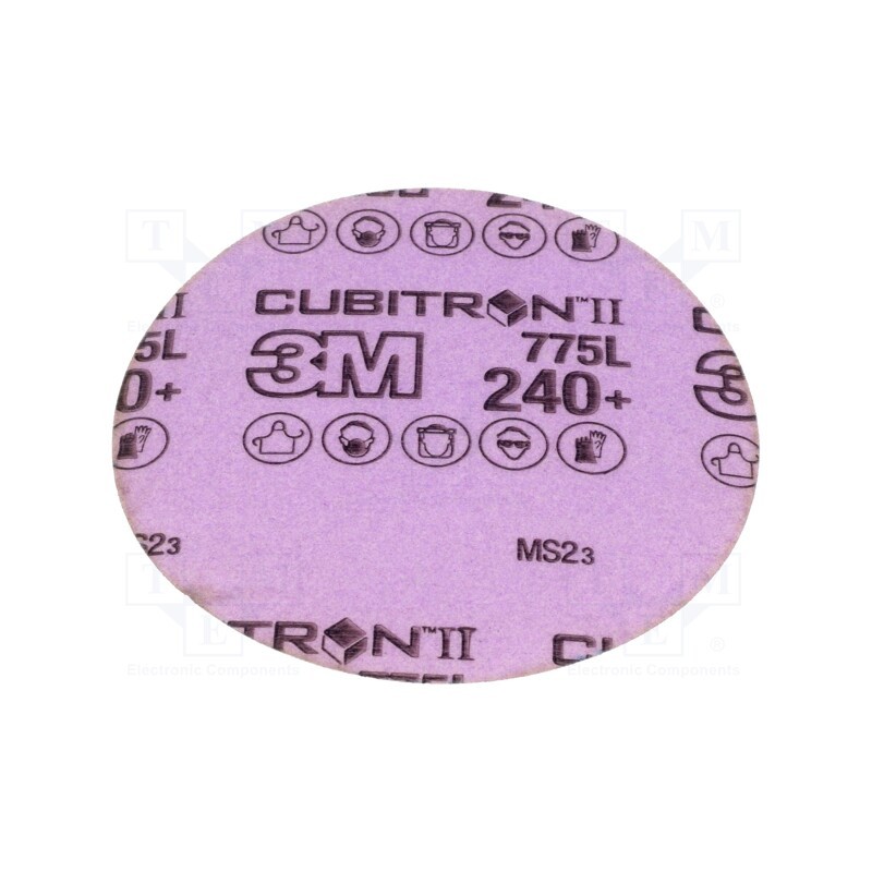 20 pcs : 775L P240 125MM B/O CUBITRON II - Wheel, 125mm, Granularity: 240, w/o holes, CUBITRON II