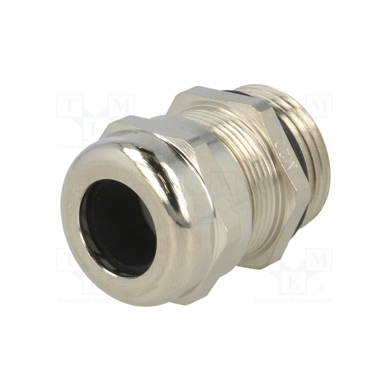10 pcs : 2520 - Cable gland, M20, 1.5, IP68, brass, Body plating: nickel