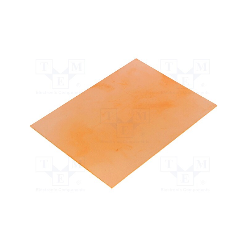 20 pcs : - Laminate, FR4,epoxy resin, 0.6mm, L: 100mm, W: 75mm, Coating: copper