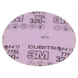 20 pcs : 775L P320 125MM B/O CUBITRON II - Wheel, 125mm, Granularity: 320, w/o holes, CUBITRON II
