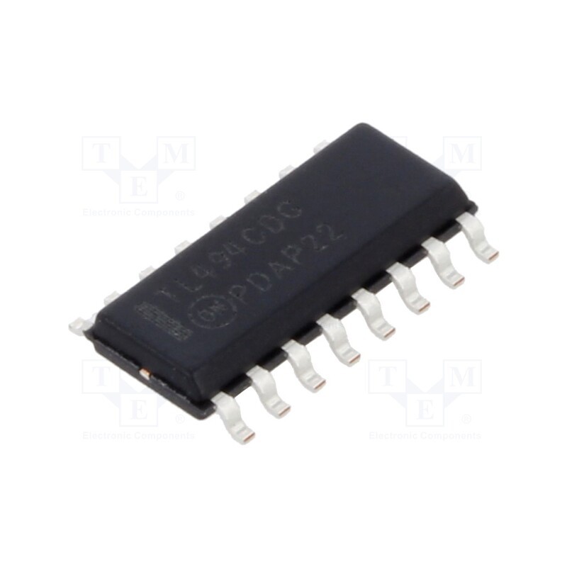 10 pcs : TL494CDR2G - IC: PMIC, PWM controller, 7÷40V, SO16, boost,push-pull, 0÷45%, SMPS