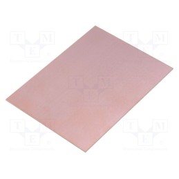 20 pcs : - Laminate, FR4,epoxy resin, 1mm, L: 100mm, W: 75mm, Coating: copper