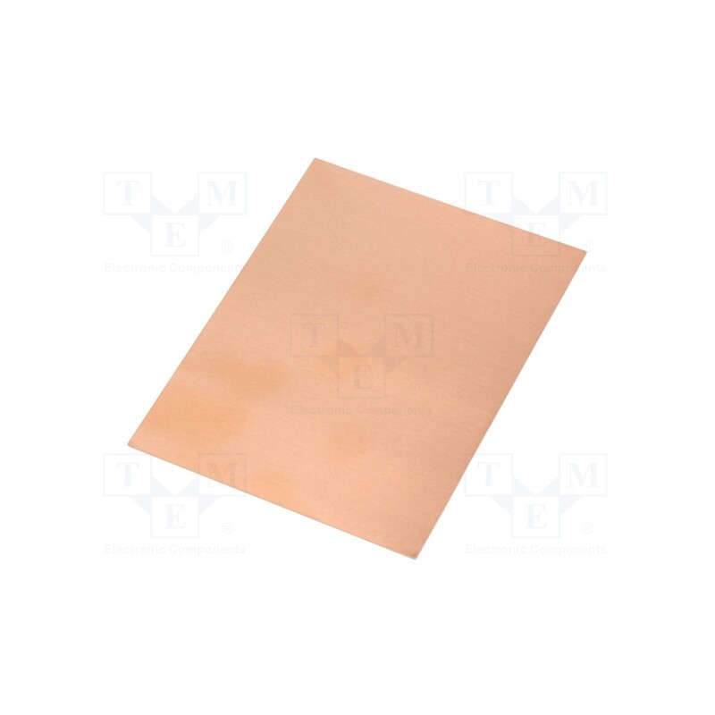 20 pcs : - Laminate, FR4,epoxy resin, 0.8mm, L: 100mm, W: 75mm, Coating: copper