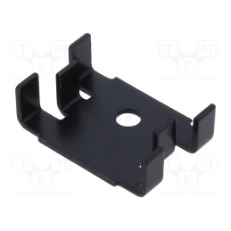 10 pcs : KL-162/SW - Heatsink: extruded, U, TO3,TO32,TO66,TO9, black, L: 18mm, W: 25.4mm