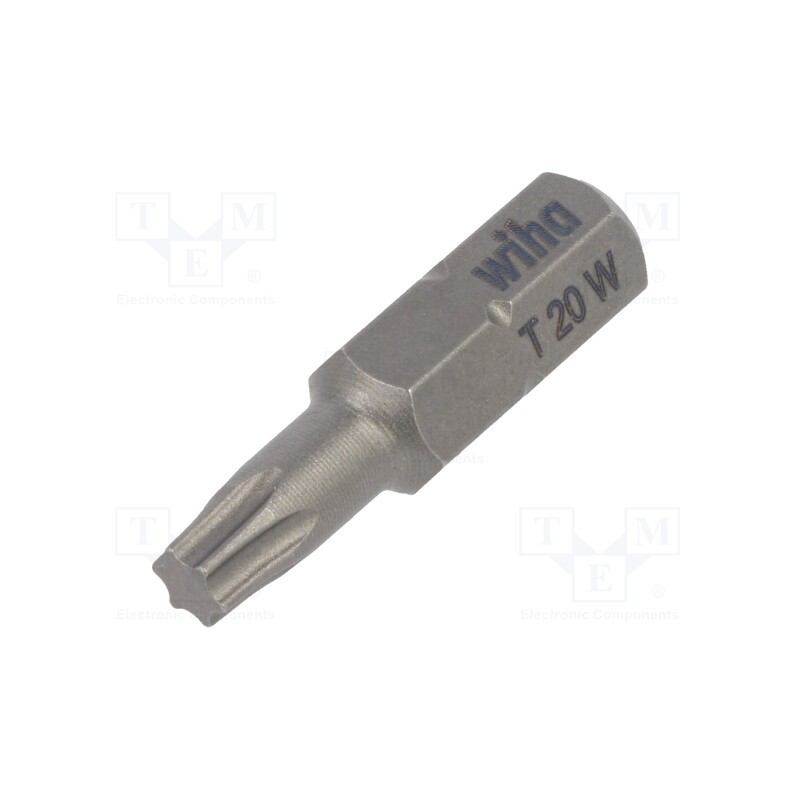 10 pcs : 4927 - Screwdriver bit, Torx®, TX20, Overall len: 25mm, STANDARD