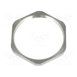 10 pcs : 2703 - Nut, PG36, brass, nickel, 51mm, Thread: PG