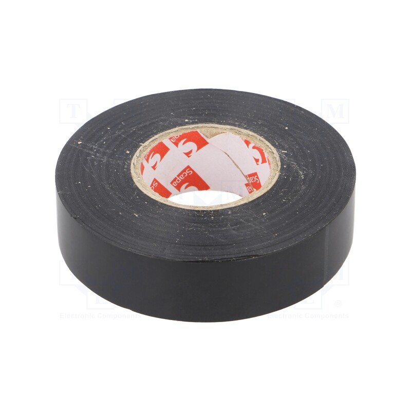 10 rol : SCAPA-2705-19X20 - Tape: electrical insulating, W: 19mm, L: 20m, Thk: 0.18mm, black