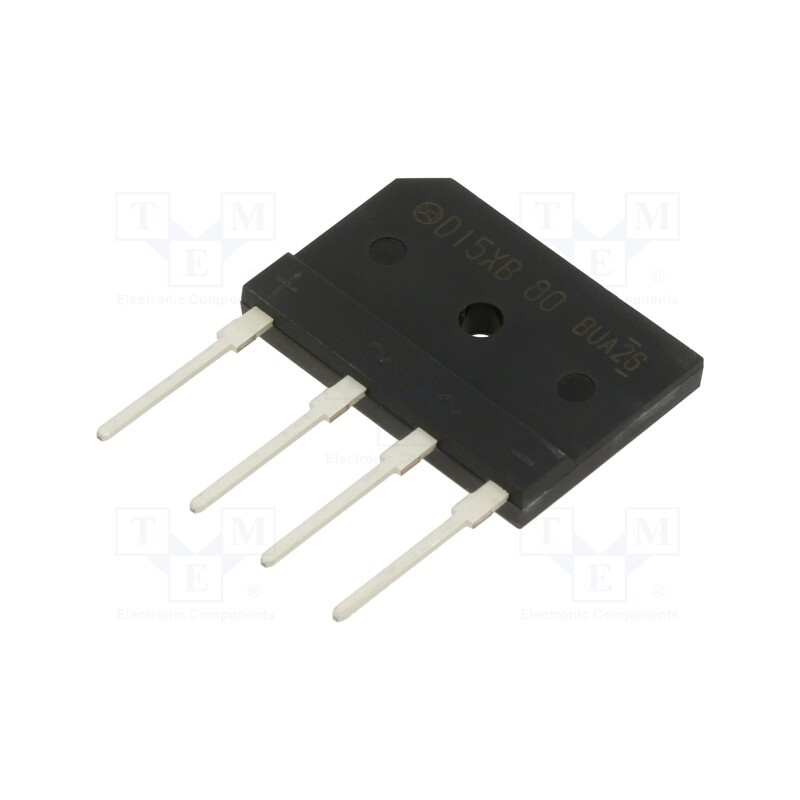 10 pcs : D15XB80-7000 - Bridge rectifier: single-phase, Urmax: 800V, If: 15A, Ifsm: 200A