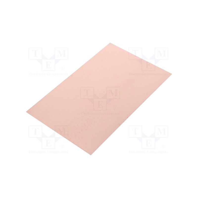 10 pcs : - Laminate, CEM3, 1.5mm, L: 100mm, W: 160mm, Coating: copper
