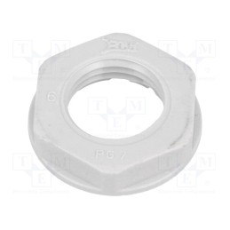 50 pcs : 4807 - Nut, PG7, polyamide, 19mm, grey