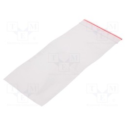 10 pcg : 02-05-0818 - Self-seal bag, L: 180mm, Width: 80mm, Thick: 40um, polyetylene
