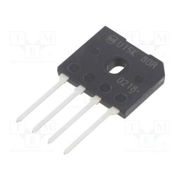 10 pcs : US15KB80R-7000 - Bridge rectifier: single-phase, Urmax: 800V, 15A, flat, D6K, THT