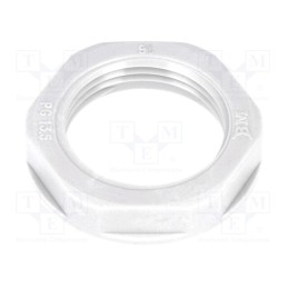 50 pcs : 4813 - Nut, PG13,5, polyamide, 27mm, grey