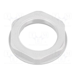50 pcs : 4816 - Nut, PG16, polyamide, 30mm, grey