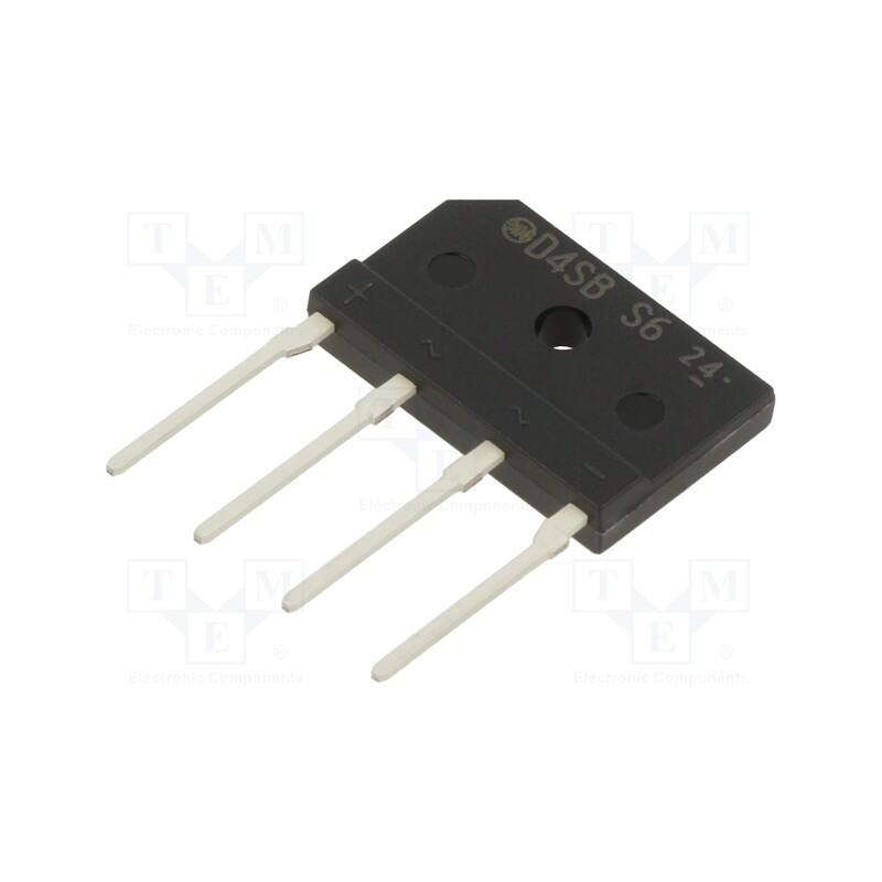 10 pcs : D4SBS6-7000 - Bridge rectifier: single-phase, Urmax: 60V, If: 4A, Ifsm: 60A, flat