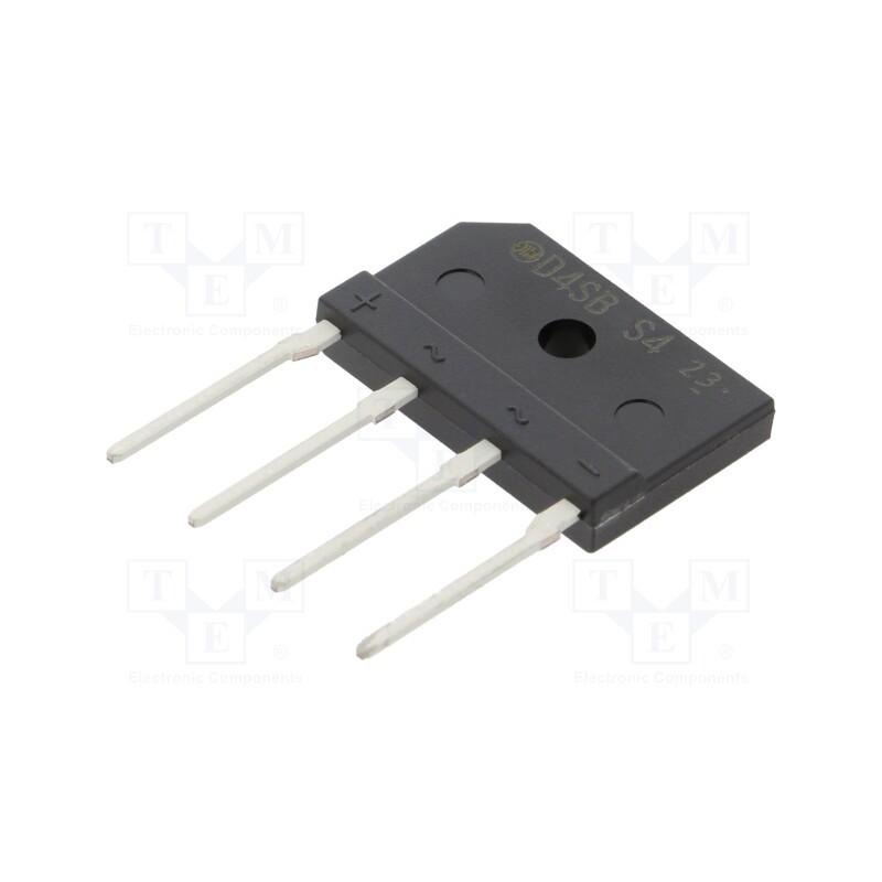 10 pcs : D4SBS4-7000 - Bridge rectifier: single-phase, Urmax: 40V, If: 4A, Ifsm: 60A, flat