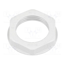 50 pcs : 4820 - Nut, M20, polyamide, 26mm, grey, Pitch: 1.5