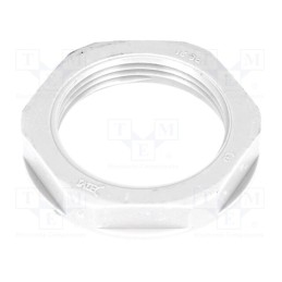 50 pcs : 4821 - Nut, PG21, polyamide, 36mm, grey