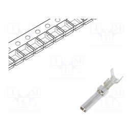 20 pcs : SVM-42T-P2.0 - Contact, male, tinned, 16AWG÷22AWG, crimped, for cable, 6.2mm, 600V