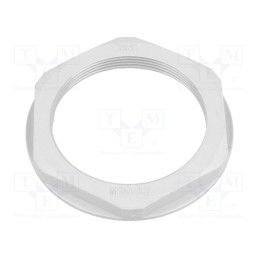 20 pcs : 4850 - Nut, M50, polyamide, 60mm, grey, Pitch: 1.5