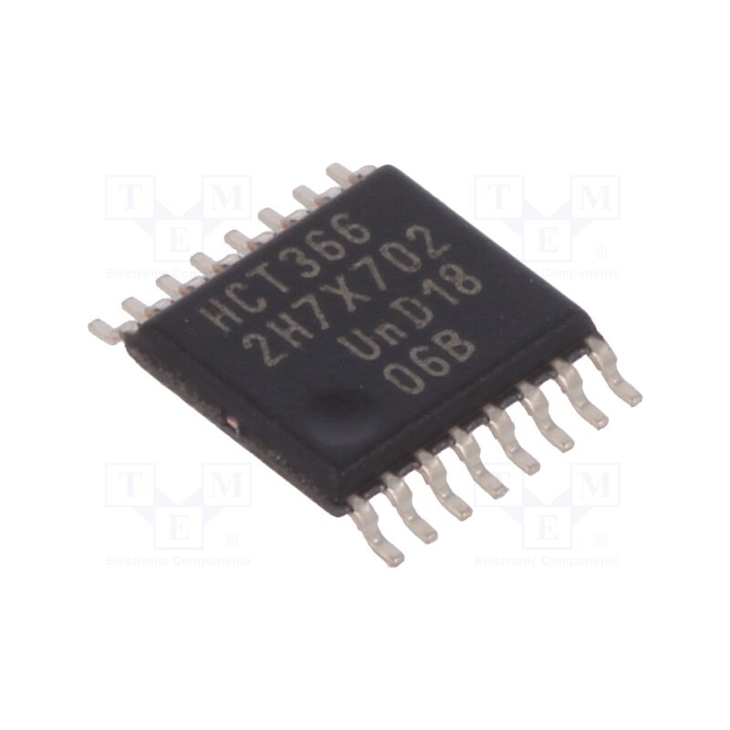 10 pcs : 74HCT366PW,112 - IC: digital, buffer,inverting,line driver, Ch: 6, CMOS,TTL, SMD
