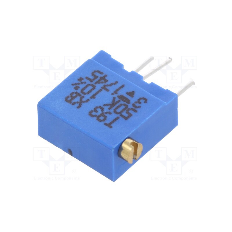 10 pcs : T93XB503KT20 - Potentiometer: mounting, multiturn, 50kΩ, 500mW, THT, ±10%, linear