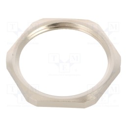 10 pcs : BM2468 - Nut, G1 1/2', brass, Plating: nickel