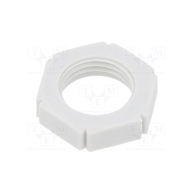 50 pcs : BM3696 - Nut, PG7, polyamide, light grey, -20÷90°C