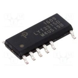 10 pcs : LYT3315D - IC: PMIC, AC/DC switcher,LED driver, 85÷265V, Ubr: 650V, SO16B