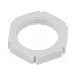 50 pcs : BM3700 - Nut, PG16, polyamide, light grey, -20÷90°C