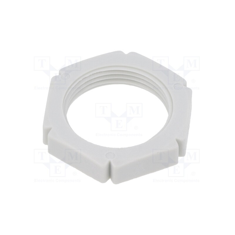 50 pcs : BM3700 - Nut, PG16, polyamide, light grey, -20÷90°C
