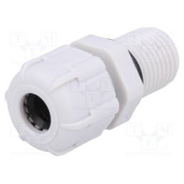 20 pcs : BM4007L - Cable gland, with long thread, PG7, IP68, polyamide, grey, UL94V-2