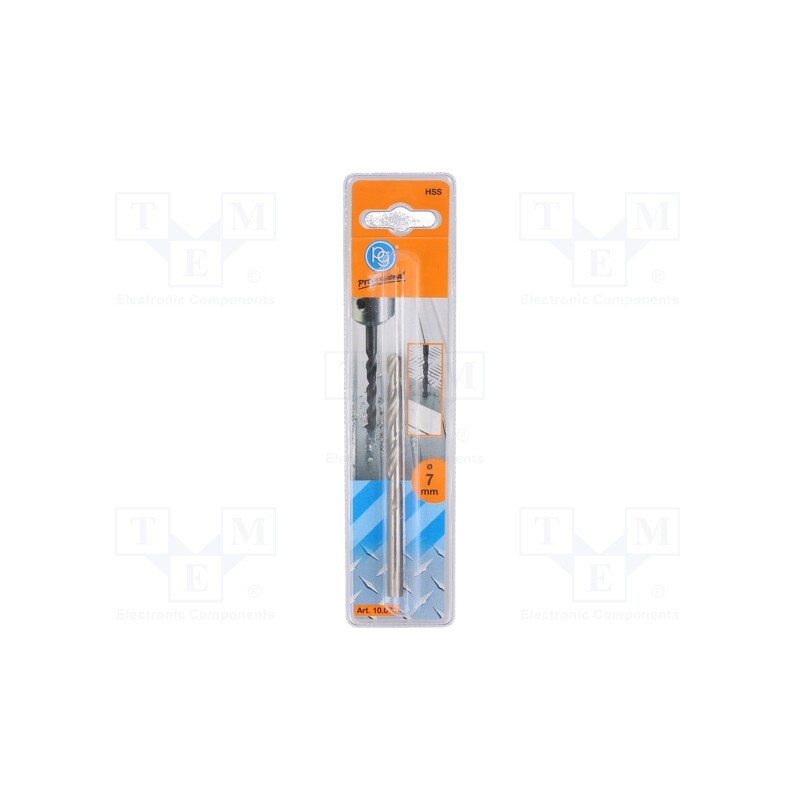 10 pcs : 10.07 - Drill bit, for metal, Ø: 7mm, blister