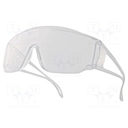10 pcs : PITON 2 CLEAR - Safety spectacles, Lens: transparent, Classes: 1, PITON 2