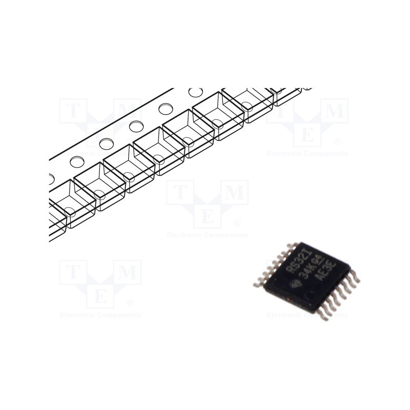 10 pcs : TRS3232IPWR - IC: interface, receiver,line driver, RS232, 250kbps, TSSOP16