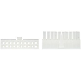 10 pcs - TE Connectivity, VAL-U-LOK Female Connector Housing, 4.2mm Pitch, 20 Way, 2 Row