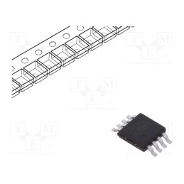 10 pcs : AL8861MP-13 - IC: driver, buck, LED driver, MSOP8, 1.5A, Ch: 1, PWM,linear dimming