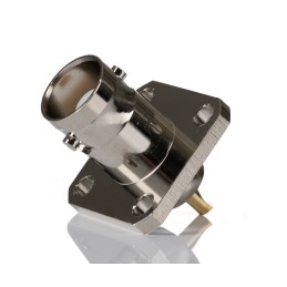 1 pcs - RS PRO, jack Panel Mount BNC Connector, 50Ω, Solder Termination, Straight Body