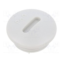50 pcs : BM4597 - Stopper, PG9, IP56, polyamide, light grey, Thread: PG, 6mm, -25÷60°C