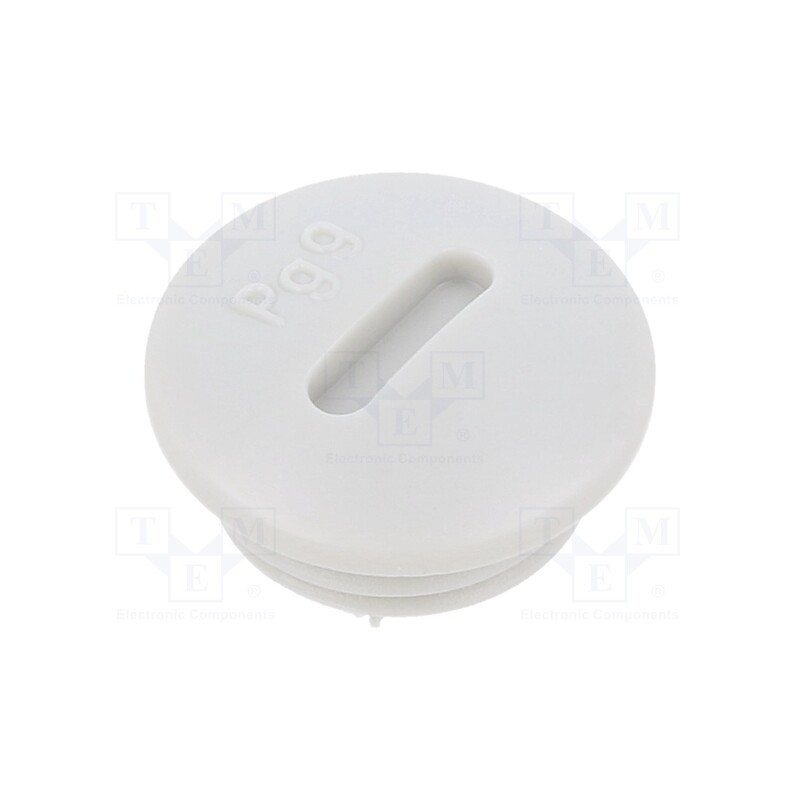 50 pcs : BM4597 - Stopper, PG9, IP56, polyamide, light grey, Thread: PG, 6mm, -25÷60°C